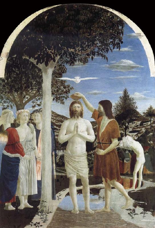Piero della Francesca THe Baptism of Christ oil painting image